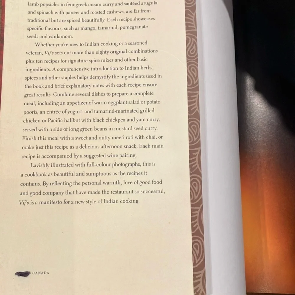 Vij's Indian Cuisine Cookbook : elegant & inspired Indian Cuisine Vikram Vij… - Picture 5 of 16